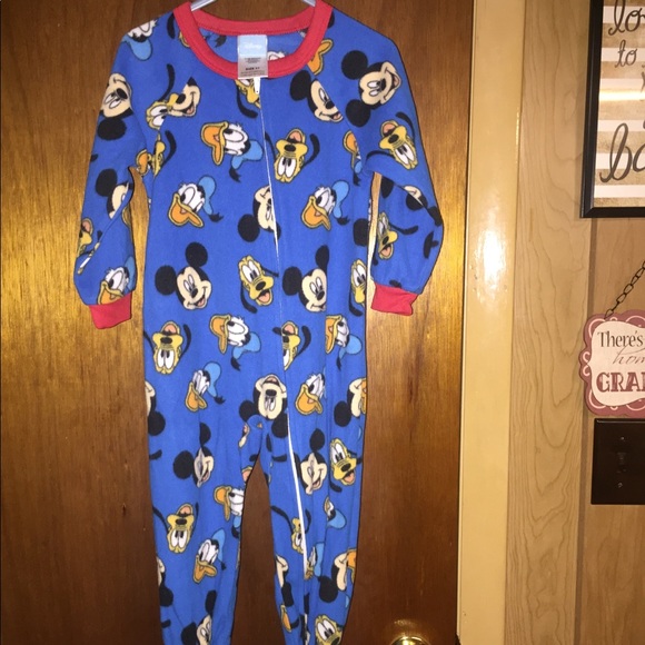 Disney Other - Mickey Mouse footed pajamas